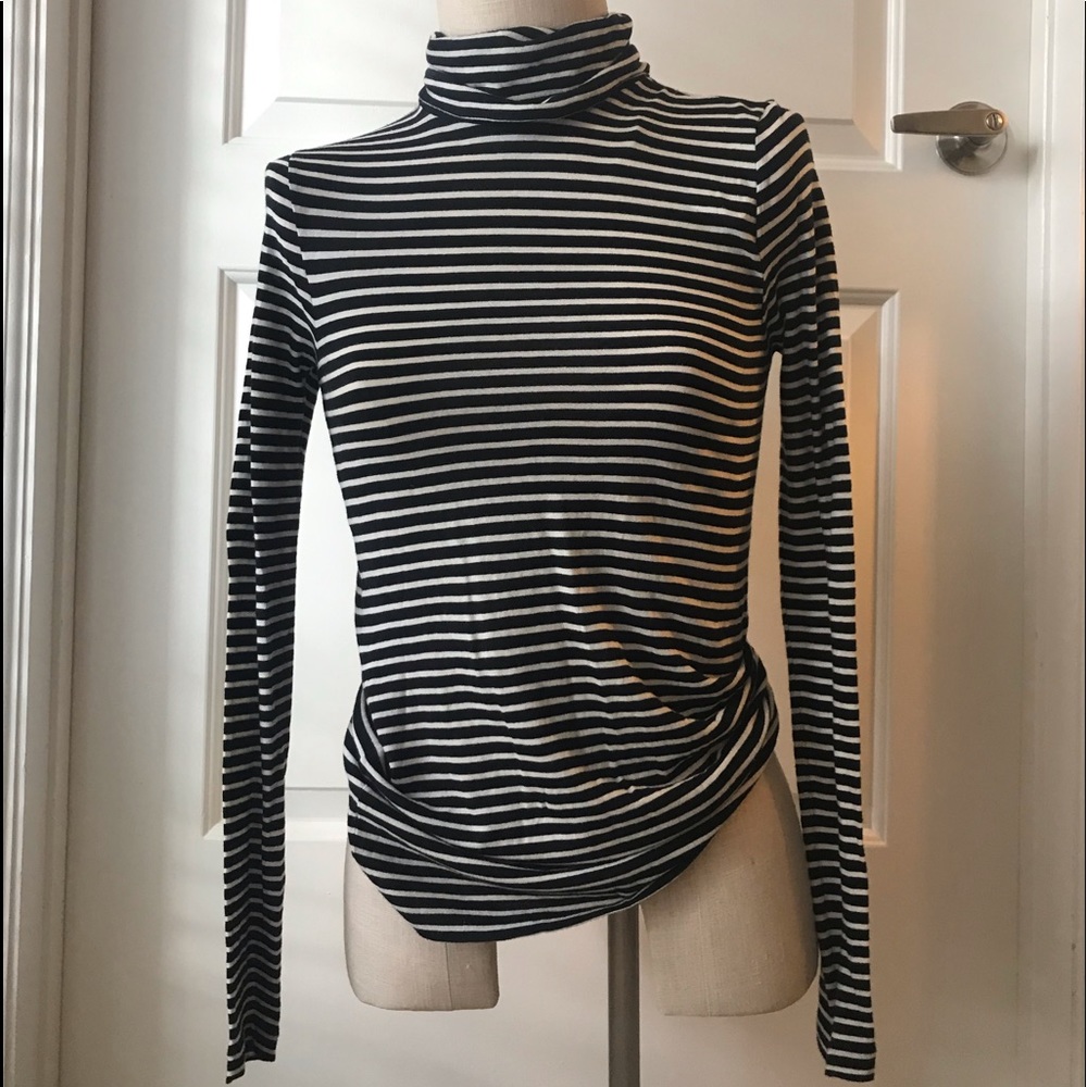 Tissue-cotton Turtleneck
